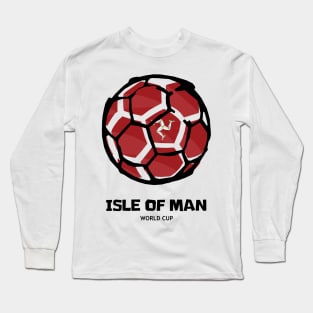 Isle of Man Football Country Flag Long Sleeve T-Shirt